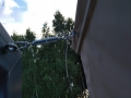 Fixare solidă a jaluzelei romane de terasă Premium cu întinzător din oțel și carabinieră
