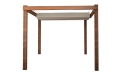Vela ombreggiante scorrevole impermeabile Premium 2,5x3 m su pergola in legno
