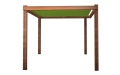 Pergola in legno con vela da giardino premium verde, retrattile e impermeabile, dimensioni 2,5x3 m