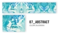 Paravan de balcon abstract în nuanțe de albastru și alb cu motiv 07_ABSTRACT – grafică la comandă