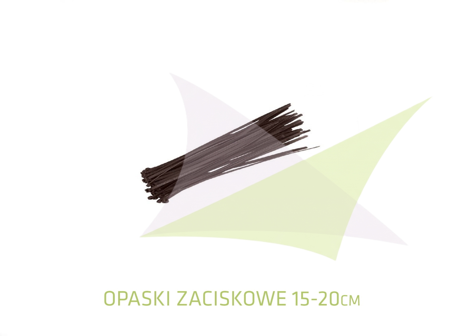 Braune Kabelbinder 15-20 cm lang zur Montage der Balkonverkleidung HDPE