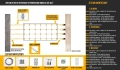 Kit de montaje para estor plegable con cables de acero, tubos de aluminio y fijaciones para pared o madera