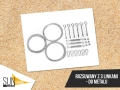 Kit de montage SunShade : 3 câbles en acier, tendeurs, mousquetons et supports pour store de lanterneau
