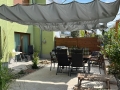 Vela plegable para terraza exterior fabricada en tejido impermeable de 2,5x3m.