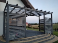 Pérgola techada, terraza, balcón, lamas mirador - 0,75x5 m.