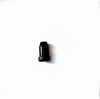 Tapón negro para tubos de aluminio, tapa de montaje de plástico con estructura estriada