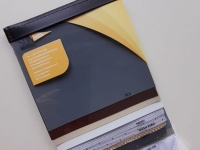 Professzionális Sunshade anyagminta válogatás PVC és Mesh szövetekkel napellenzőkhöz