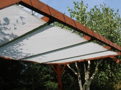 Toit d'ombrage en voile économique SUR MESURE