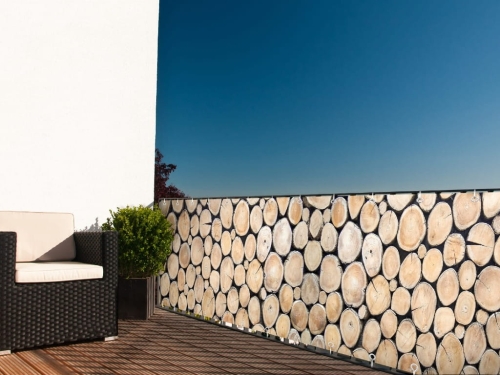 cubierta de balcón con gráficos 01_WOOD, bajo pedido