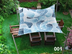 Voile d’ombrage imperméable sur mesure avec impression