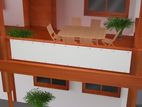 Wirtschaft Balkonabdeckung - 2,5x1m
