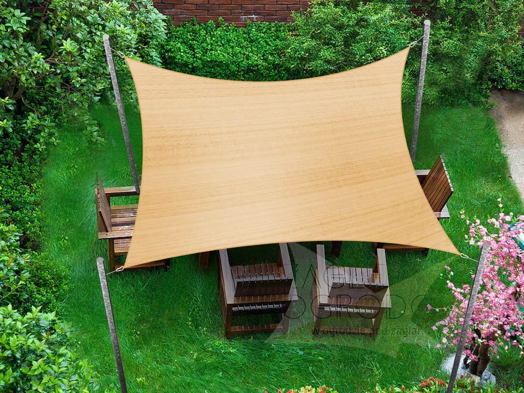 Toldo vela sombra de PEAD 3m x 4m