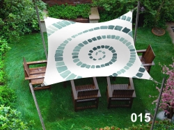 Rechthoekig schaduwdoek met print Premium Decor 3x5 – Waterdicht