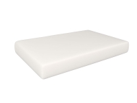 Housse de coussin de jardin blanche imperméable avec structure de tissu lisse