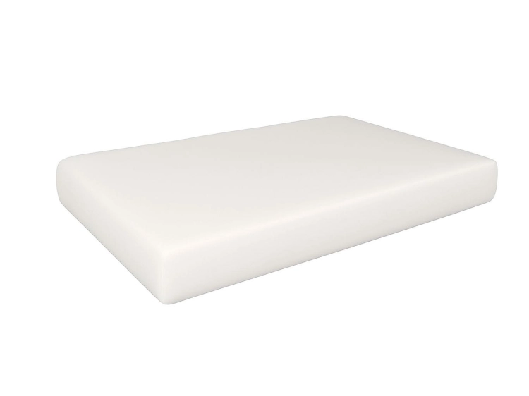 Housse de coussin de jardin blanche imperméable avec structure de tissu lisse