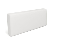Housse de coussin de jardin blanche imperméable sur mesure en forme rectangulaire