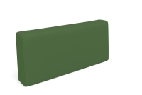 Housse de coussin de jardin verte, imperméable et de forme rectangulaire, fabriquée sur mesure