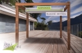 Vela ombreggiante impermeabile Premium 2,5x3 m avvolgibile su struttura per pergola con dimensioni