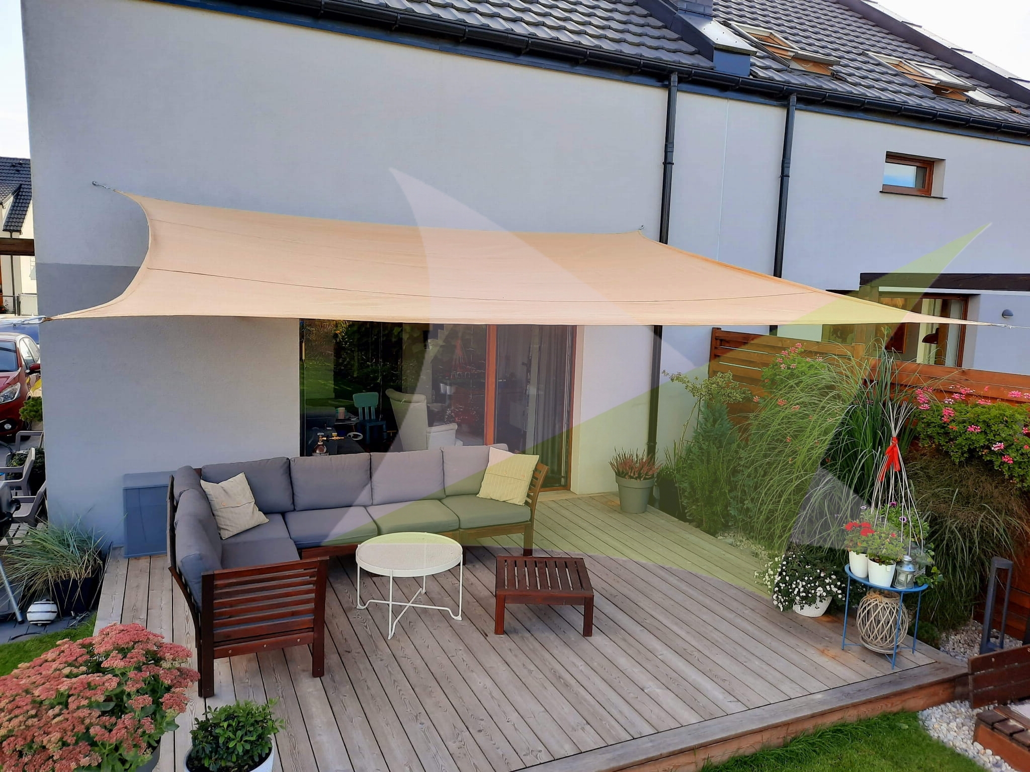 Sonnensegelstangen-Set, 2-polig, 2,7 M – Metallstangen Für Terrasse & Garten, Inkl. Erdungsstecker, Wetterfest
